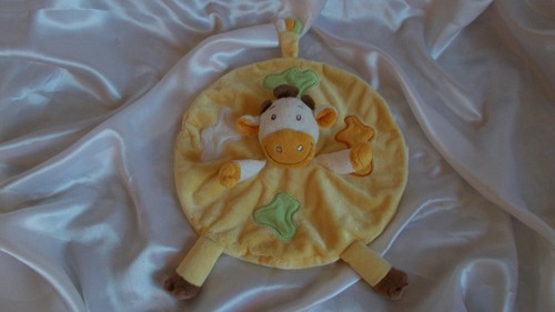Doudou vache jaune - ,, rond