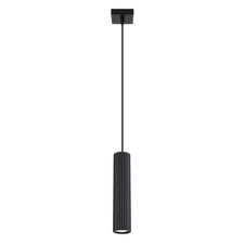 Suspension Aluminium Noir GU10