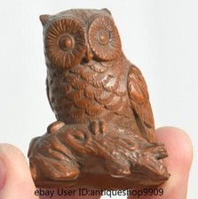 2 "Chine buis sculpture Feng