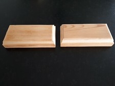 2 socles en bois pour figurines et maquettes : 12,5 x 6 cm ép 2 cm