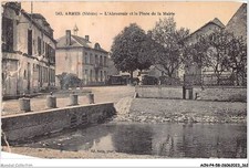 ACNP4-58-0358 - ARMES - l'abreuvoir et la place de la mairie