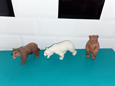 Lot Figurines schleich Papo animaux ours blanc er brun grizzly