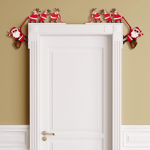 Décoration de porte de Noël