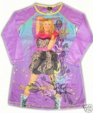 CHEMISE DE NUIT CHAUDE EN FLANELLE HANNAH MONTANA 7-8 ans (M) DISNEY