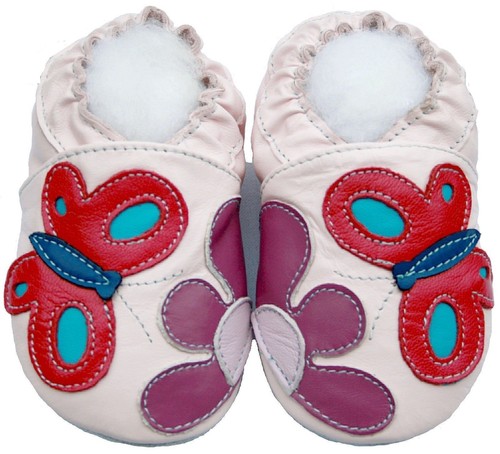 Chaussons cuir souple - cuir,