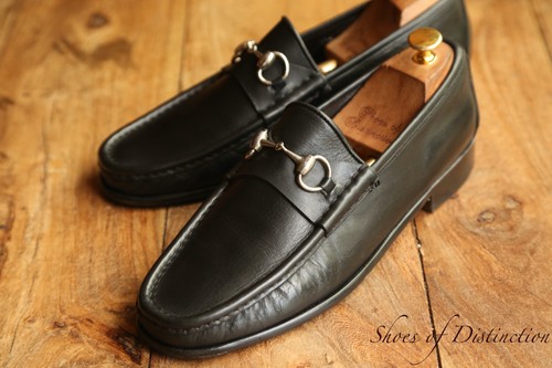 Mocassins gucci cuir noir - en,