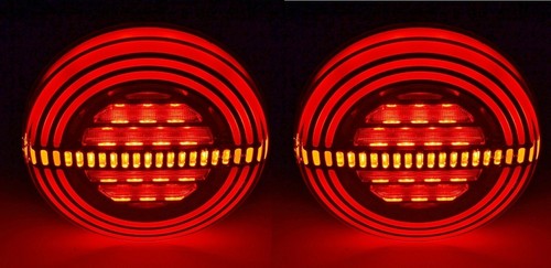 Feux arrière ronds led - 2x,