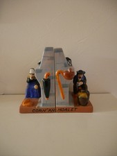 Serre-livres en faïence de Quimper Henriot signé André GALLAND