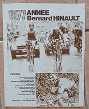 Encart Poster MIROIR du CYCLISME année Bernard HINAULT N° 243 Novembre 1977