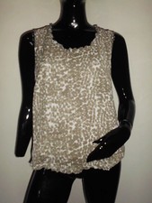 HAUT MAYERLINE FEMME BLANC MOTIF FLEURI KAKI T:40