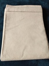 Ancien drap toile métis 1 rangs jours Fleur bleue drap 15 ref 919