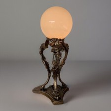 Lampe Baroque En Métal Doré