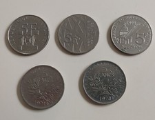 Pièces de monnaie anciennes - 5 Francs