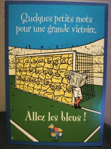 Carte postale allez - , les
