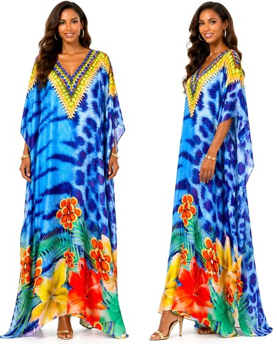 Silk kaftan signature - silk,
