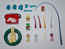 Playmobil Lot 20 Accessoires Equitation Boite Cheval Nourriture Brosse Fouet