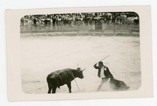 PHOTO photographie  SNAPSHOT, tauromachie torero corrida arènes taureau 1930