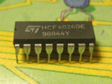 1pcs HCF4026BE  Decade Counter/Divider DIP16 ST