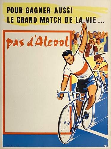 Affiche cycliste vintage - cycliste,