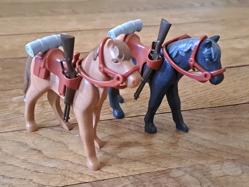 Playmobil cheveaux cowboy - cheveaux,