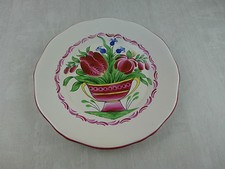 Assiette décor panier de