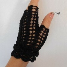 Mitaine femme en dentelle noir