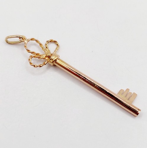 Pendentif clé vintage rose - vintage,
