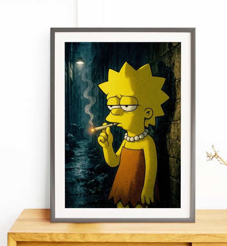 Affiche poster lisa simpson - affiche,
