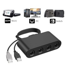 Adaptateur manette Nintendo GameCube Pour Wii U Pc Nintendo Switch à 4 ports