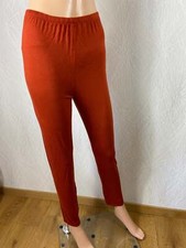 Caleçon femme long chaud orange brique taille haute élastique - 40