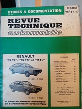 Revue Technique Automobile Renault 15 Tl 15 Ts 17 Tl Boîte Mécanique Automatique