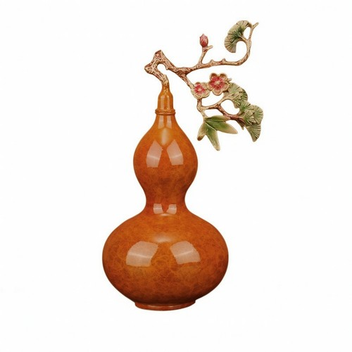 Gourde cuivre avec branche - gourde,