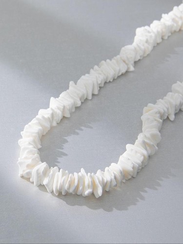 White puka shell necklace - puka,