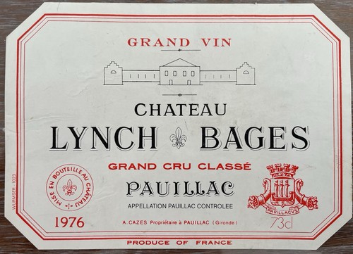 étiquette château lynch - château,