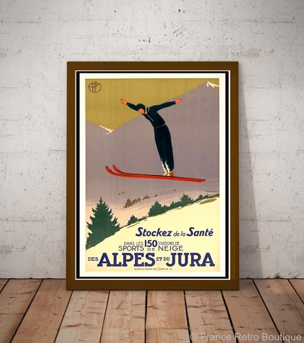 Alpes jura vintage - vintage, ski