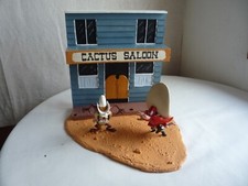 Figurine scène Looney Tunes "LE DUEL ENTRE TAZ ET SAM LE PIRATE" Atlas RARE