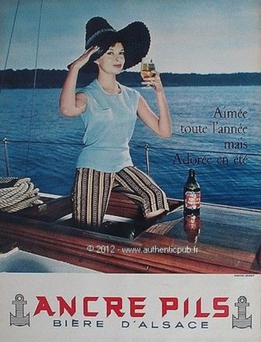 Publicite biere alsace ancre - biere, d'alsace