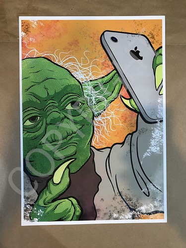 Yoda selfie star - selfie, wars
