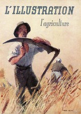 "L'AGRICULTURE" Couverture originale entoilée L'ILLUSTRATION 1941 / BRENET
