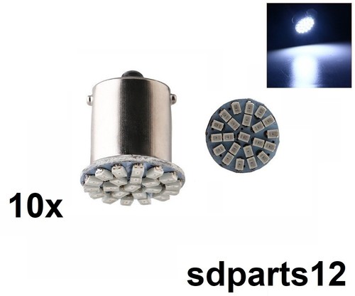 10x 12v led ampoules - 10x, blanc