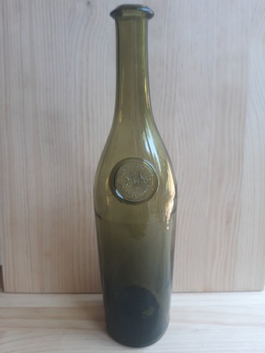 Rare bouteille verre soufflé - verre,