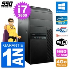 PC Tour Lenovo ThinkCentre M91p Intel i7-2600 RAM 4Go SSD 960Go Windows 10 Wifi