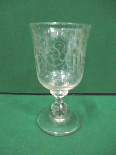 Ancien grand verre pied - grand, à