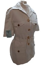 Rn Veste No1 Bw Blanc Bush Officiers & Classe 1 Marine Britannique Rfa Boutons