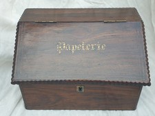 ANCIENNE BOITE 19 ème A COURRIER PAPETERIE EN PALISSANDRE