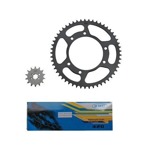 Kit couronne pignon - pignon,, chaine