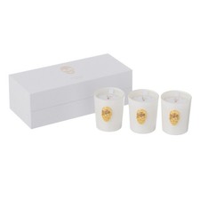 Lot de 3 Bougies Parfumées "Crane Nuit" 21cm White Floral Tonk