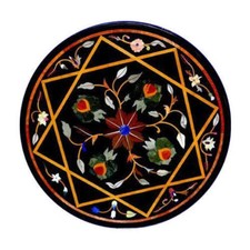 18 " Marbre Café Table Pierre