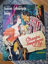 Affiche 1965 ETRANGES COMPAGNONS DE LIT 120x160 Rock HUDSON Gina LOLLOBRIGIDA