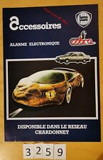 LANCIA ACCESSOIRES ALARME COBRA THEMA DELTA PRISMA Y10 Prospectus 2 pages 2/1987